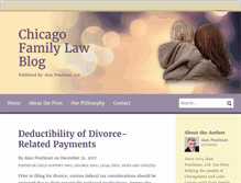 Tablet Screenshot of chicagofamilylawblog.com